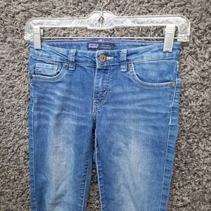 Levi Jeans Girls 10 Blue Denim Legging Stretch Jegging Low Rise Pants